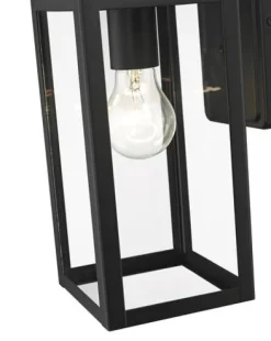 Deals Patriot Lighting® Reanne Matte Black Dust To Dawn Outdoor Wall Light