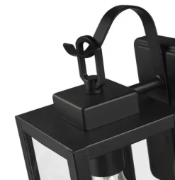 Deals Patriot Lighting® Reanne Matte Black Dust To Dawn Outdoor Wall Light