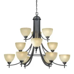 Deals Patriot Lighting® Somerville 12-Light Oil-Rubbed Bronze Chandelier