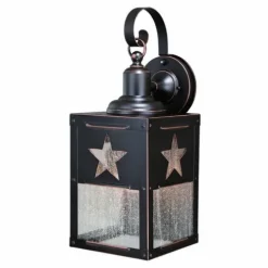 Deals Patriot Lighting® Star Burnished Bronze Outdoor Wall Light