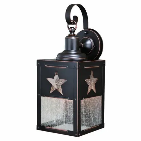 Deals Patriot Lighting® Star Burnished Bronze Outdoor Wall Light