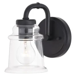 Deals Patriot Lighting® Toledo Matte Black 1 Light Vanity Light
