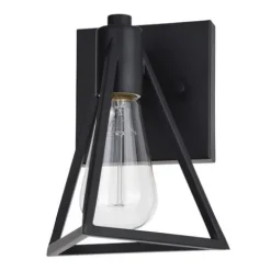 Deals Patriot Lighting® Tribeck Matte Black 1-Light Vanity Light