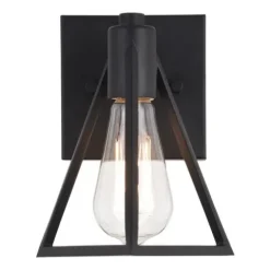 Deals Patriot Lighting® Tribeck Matte Black 1-Light Vanity Light