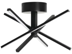 Discount Patriot Lighting® Norm Black Integrated Led Semi-Flush Mount Ceiling Light