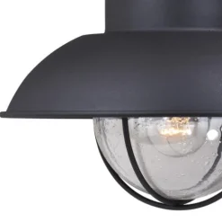 Discount Patriot Lighting® Dualux® Harwich Textured Black Outdoor Wall Light