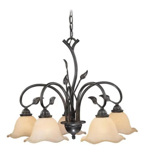 Discount Patriot Lighting® Vine Oil Sale 5 Light Chandelier