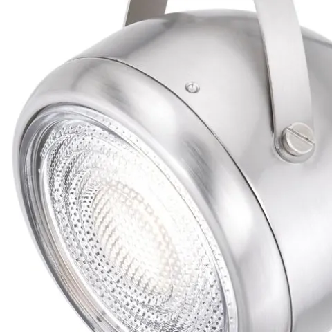 Discount Patriot Lighting® Dasha 1-Light Nickel Led Track Lighting Head