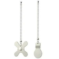 Discount Patriot Lighting® Satin Nickel Bulb And Blade Pull Chain