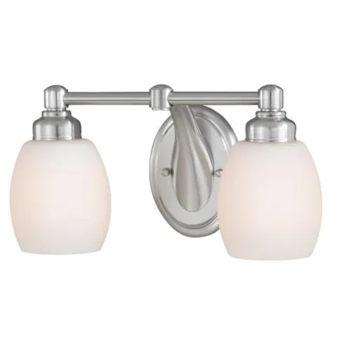 Discount Patriot Lighting® Olympia Satin Nickel 2-Light Vanity Light