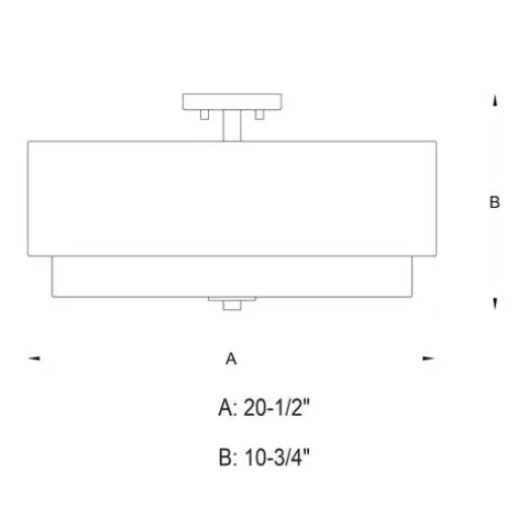 Discount Patriot Lighting® Burnaby Matte Brass 4 Light Semi-Flush Mount Ceiling Light