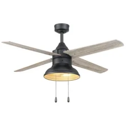 Discount Patriot Lighting® Amanda 48″ Matte Black Indoor Led Ceiling Fan