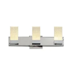Discount Patriot Lighting® Lico Polished Chrome 3-Light Led Vanity Light