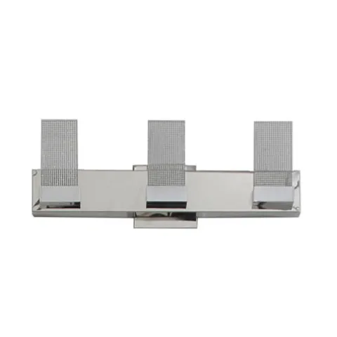 Discount Patriot Lighting® Lico Polished Chrome 3-Light Led Vanity Light