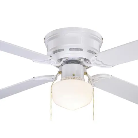 Discount Patriot Lighting™ Eros Ii 42″ White Indoor Ledceiling Fan