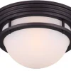 Discount Patriot Lighting® Justin Oil-Rubbed Bronze 2-Light Flush Mount Ceiling Light
