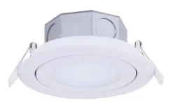 Discount Patriot Lighting® 4″ White Recessed Led Gimbal Trim Downlight