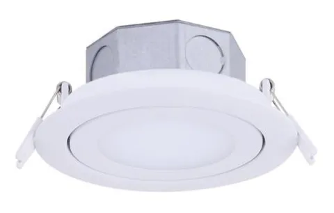 Discount Patriot Lighting® 4″ White Recessed Led Gimbal Trim Downlight