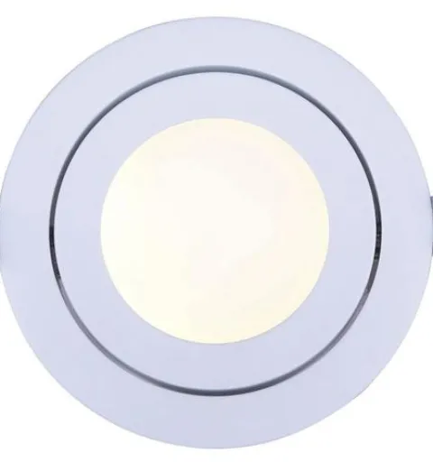 Discount Patriot Lighting® 4″ White Recessed Led Gimbal Trim Downlight