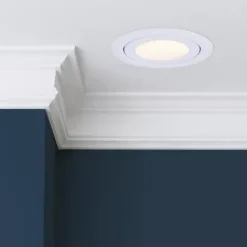 Discount Patriot Lighting® 4″ White Recessed Led Gimbal Trim Downlight
