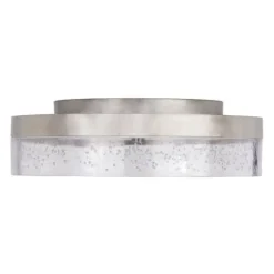 Discount Patriot Lighting® Leah Satin Nickel Integrated Led Flush Mount Ceiling Light