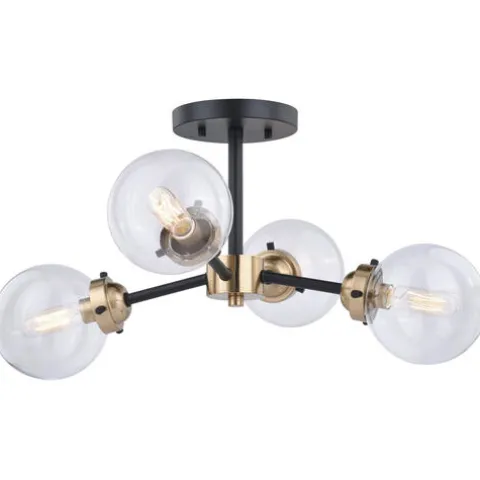 Discount Patriot Lighting® Orbit Oil Rubbed Bronze 4 Light Semi-Flush Mount Ceiling Light