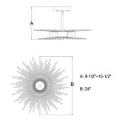 Discount Patriot Lighting® Nikko Gold Semi-Flush Mount Ceiling Light