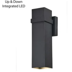 Discount Patriot Lighting® Lavage Textured Black Led Outdoor Wall Light