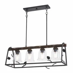 Discount Patriot Lighting® Spruce Black Walnut 4-Light Island Light