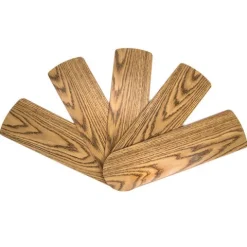 Discount Patriot Lighting® 52″ Oak/Walnut Ceiling Fan Replacement Blades – 5 Pcs/Set