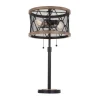 Discount Patriot Lighting® Elegant Home Bodhi Black & Replica Wood Table Lamp
