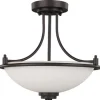 Flash Sale Patriot Lighting® Camden Oil-Rubbed Bronze 3-Light Semi-Flush Mount Ceiling Light