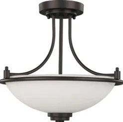 Flash Sale Patriot Lighting® Camden Oil-Rubbed Bronze 3-Light Semi-Flush Mount Ceiling Light