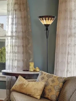 Flash Sale Patriot Lighting® Denman Tiffany Style Torchiere Lamp