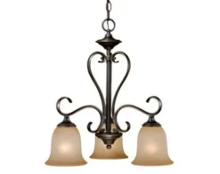 Flash Sale Patriot Lighting® Mavis 3-Light Oil-Brushed Bronze With Gold Accent Chandelier