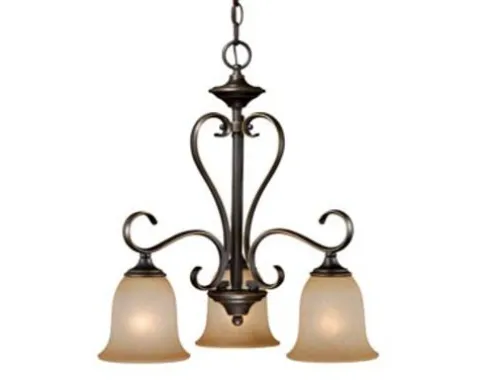 Flash Sale Patriot Lighting® Mavis 3-Light Oil-Brushed Bronze With Gold Accent Chandelier