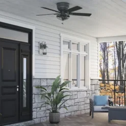 Flash Sale Patriot Lighting™ Annetta 52″ Matte Black Led Indoor/Outdoor Ceiling Fan