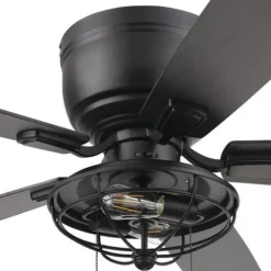 Flash Sale Patriot Lighting™ Annetta 52″ Matte Black Led Indoor/Outdoor Ceiling Fan