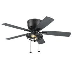 Flash Sale Patriot Lighting™ Annetta 52″ Matte Black Led Indoor/Outdoor Ceiling Fan
