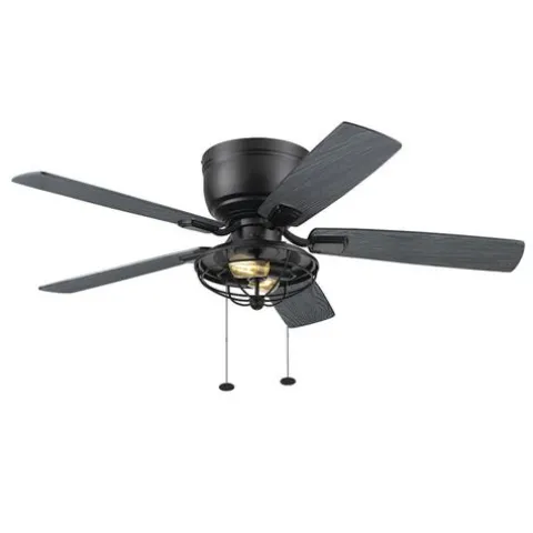 Flash Sale Patriot Lighting™ Annetta 52″ Matte Black Led Indoor/Outdoor Ceiling Fan