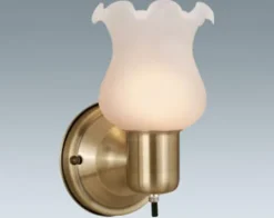 Flash Sale Patriot Lighting® Burley 1-Light Antique Brass Indoor Wall Light