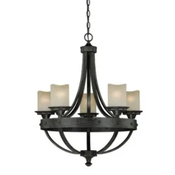 Flash Sale Patriot Lighting® Lancaster 5-Light Black Walnut Chandelier