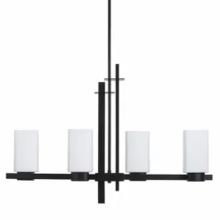 Flash Sale Patriot Lighting® Michael Matte Black 4-Light Island Light