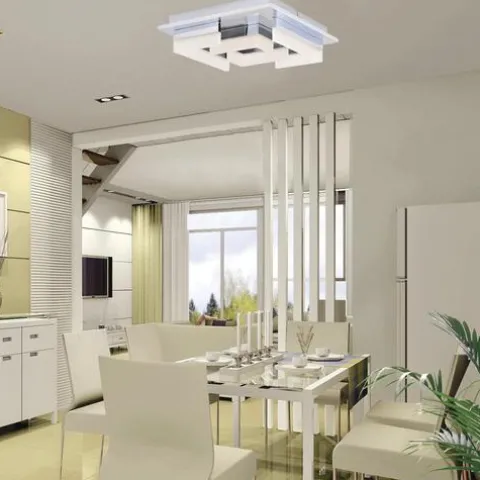 Flash Sale Patriot Lighting® Leisa Chrome Integrated Led Flush Mount Ceiling Light