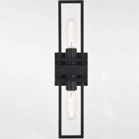 Flash Sale Patriot Lighting® Marquis Matte Black 2 Light Wall Light
