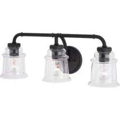 Flash Sale Patriot Lighting® Toledo Matte Black 3 Light Vanity Light