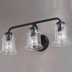 Flash Sale Patriot Lighting® Toledo Matte Black 3 Light Vanity Light