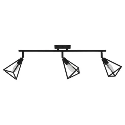 Flash Sale Patriot Lighting® Tribeck Matte Black 3-Light Fixed Track Light