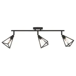 Flash Sale Patriot Lighting® Tribeck Matte Black 3-Light Fixed Track Light
