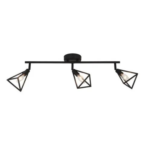 Flash Sale Patriot Lighting® Tribeck Matte Black 3-Light Fixed Track Light